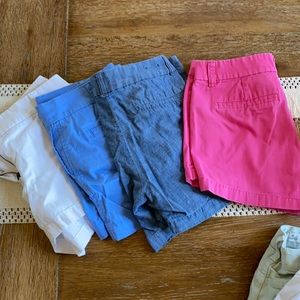 Lot of EUC J Crew Size 4 shorts, plus two others